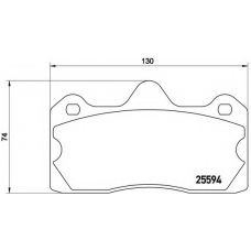 P 47 002 BREMBO Комплект тормозных колодок, дисковый тормоз