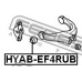 HYAB-EF4RUB FEBEST Подвеска, рычаг независимой подвески колеса