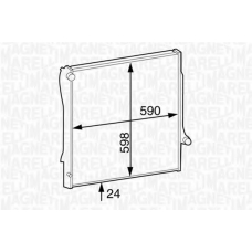 350213125900 MAGNETI MARELLI Радиатор, охлаждение двигателя