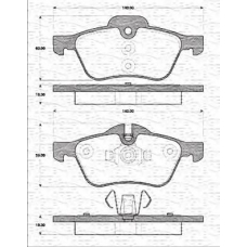 363702161234 MAGNETI MARELLI Комплект тормозных колодок, дисковый тормоз