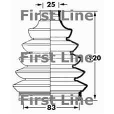 FCB6048 FIRST LINE Пыльник, приводной вал