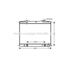 KA2139 AVA Радиатор, охлаждение двигателя