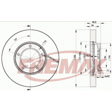 BD-2609 FREMAX Тормозной диск