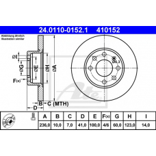 24.0110-0152.1 ATE Тормозной диск
