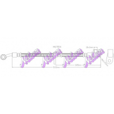 H6984Q Brovex-Nelson Тормозной шланг