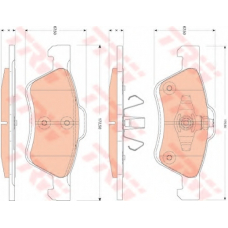 GDB1752 TRW Комплект тормозных колодок, дисковый тормоз
