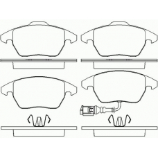 P 85 075 BREMBO Комплект тормозных колодок, дисковый тормоз