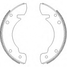 Z4034.00 WOKING Комплект тормозных колодок