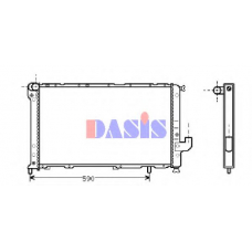 080720N AKS DASIS Радиатор, охлаждение двигателя