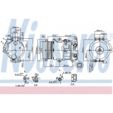 890144 NISSENS Компрессор, кондиционер