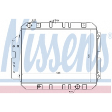 68130 NISSENS Радиатор, охлаждение двигателя