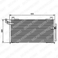 TSP0225427 DELPHI Конденсатор, кондиционер