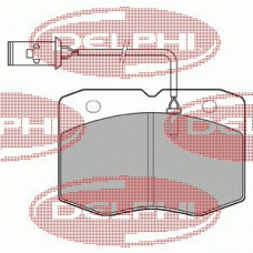 LP970 DELPHI Комплект тормозных колодок, дисковый тормоз