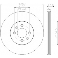 8DD 355 118-251 HELLA PAGID Тормозной диск