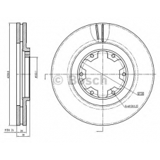 0 986 BB4 301 BOSCH Тормозной диск