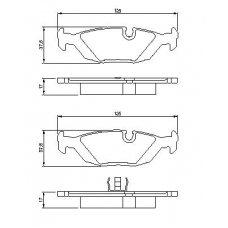 0 986 461 111 BOSCH Комплект тормозных колодок, дисковый тормоз