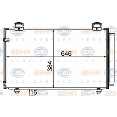 8FC 351 310-191 HELLA Конденсатор, кондиционер