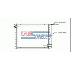 3302101 KUHLER SCHNEIDER Радиатор, охлаждение двигател