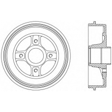 BAD9068.30 OPEN PARTS Тормозной барабан