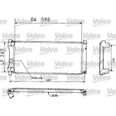 810925 VALEO Радиатор, охлаждение двигателя