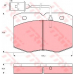 GDB1111 TRW Комплект тормозных колодок, дисковый тормоз