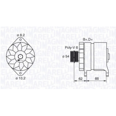 063388505010 MAGNETI MARELLI Генератор