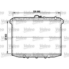 732592 VALEO Радиатор, охлаждение двигателя