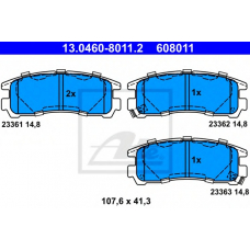 13.0460-8011.2 ATE Комплект тормозных колодок, дисковый тормоз