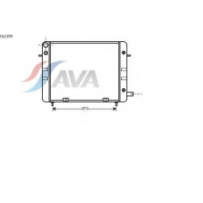 OL2159 AVA Радиатор, охлаждение двигателя