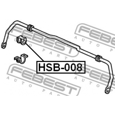 HSB-008 FEBEST Опора, стабилизатор