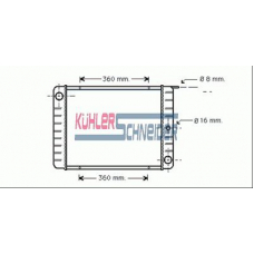 3300071 KUHLER SCHNEIDER Радиатор, охлаждение двигател