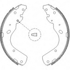 Z4175.00 WOKING Комплект тормозных колодок