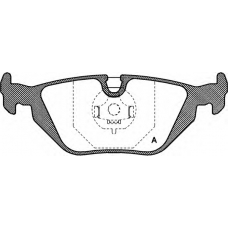 BPA0265.30 OPEN PARTS Комплект тормозных колодок, дисковый тормоз