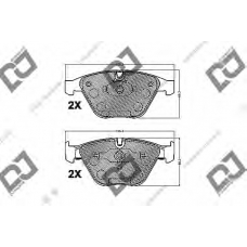 BP1184 DJ PARTS Комплект тормозных колодок, дисковый тормоз