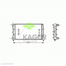 31-1691 KAGER Радиатор, охлаждение двигателя