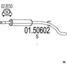01.50602 MTS Средний глушитель выхлопных газов