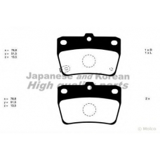 1083-0202 ASHUKI Комплект тормозных колодок, дисковый тормоз