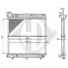8501192 DIEDERICHS Радиатор, охлаждение двигателя