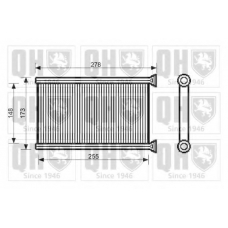 QHR2235 QUINTON HAZELL Теплообменник, отопление салона