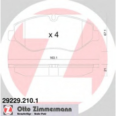 29229.210.1 ZIMMERMANN Комплект тормозных колодок, дисковый тормоз