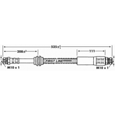 FBH7266 FIRST LINE Тормозной шланг