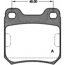 BPA0239.40 OPEN PARTS Комплект тормозных колодок, дисковый тормоз