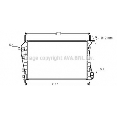 FDA2337 AVA Радиатор, охлаждение двигателя