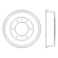 MBD236 MINTEX Тормозной барабан