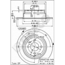 BS 7432 BRECO Тормозной диск