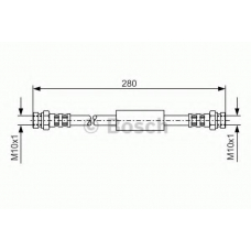 1 987 476 680 BOSCH Тормозной шланг