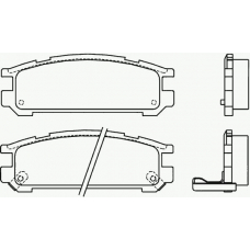 P 78 005 BREMBO Комплект тормозных колодок, дисковый тормоз