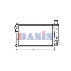 161270N AKS DASIS Радиатор, охлаждение двигателя