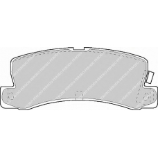 FDB848 FERODO Комплект тормозных колодок, дисковый тормоз