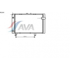 PE2044 AVA Радиатор, охлаждение двигателя